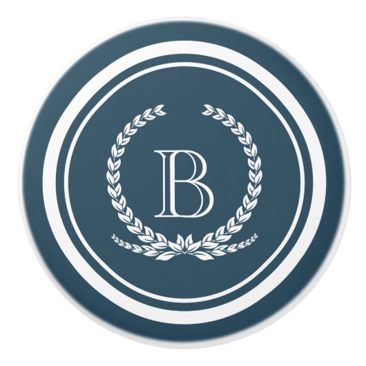 Monogram ontwerp keramische knop (Voorkant)