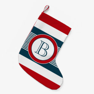 Monogram ontwerp kleine kerstsok