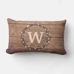 Monogram ontwerp kussen