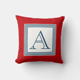 Monogram ontwerp kussen