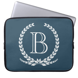 Monogram ontwerp laptop sleeve