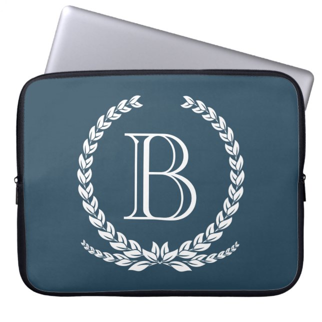 Monogram ontwerp laptop sleeve (Voorkant)