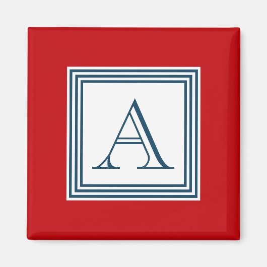 Monogram ontwerp magneet (Voorkant)