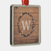 Monogram ontwerp metalen ornament (Rechts)