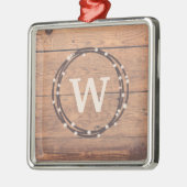 Monogram ontwerp metalen ornament (Links)