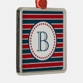 Monogram ontwerp metalen ornament (Rechts)