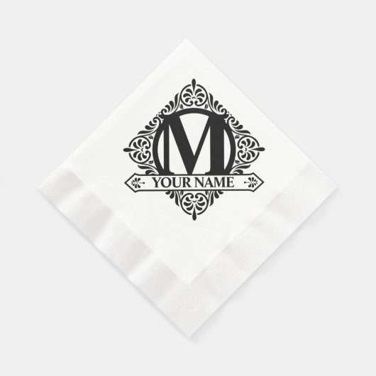 Monogram Ontwerp Napkins Servet (Hoek)