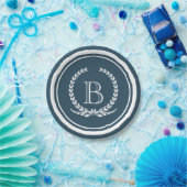 Monogram ontwerp papieren bordje (Feest)