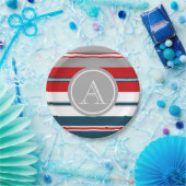 Monogram ontwerp papieren bordje (Feest)