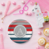 Monogram ontwerp papieren bordje (Feest)