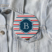 Monogram ontwerp ronde button 4,0 cm (In situ)