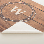 Monogram ontwerp sherpa deken (3/4)