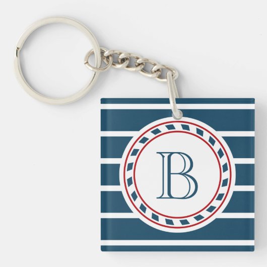 Monogram ontwerp sleutelhanger (voorkant)