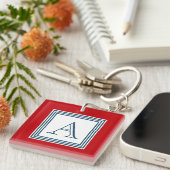 Monogram ontwerp sleutelhanger (Voorkant Rechts)