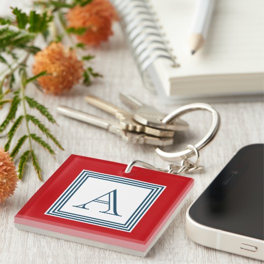 Monogram ontwerp sleutelhanger (Voorkant Rechts)