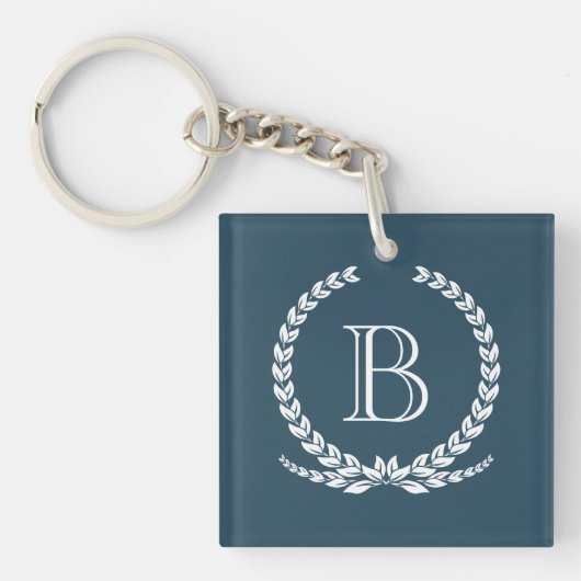 Monogram ontwerp sleutelhanger (voorkant)