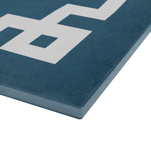 Monogram ontwerp snijplank (Hoek)