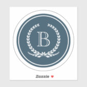 Monogram ontwerp sticker (Vel)