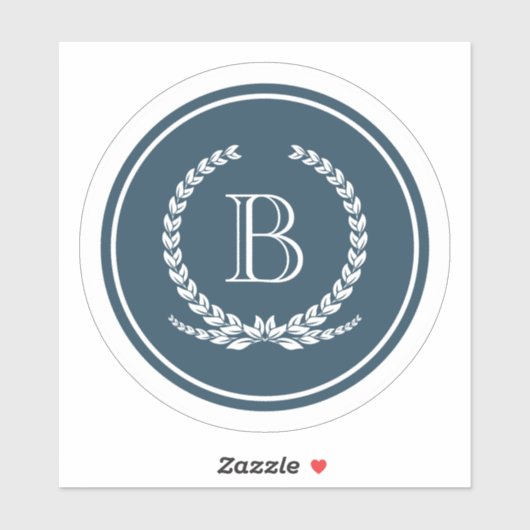 Monogram ontwerp sticker (Vel)