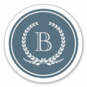 Monogram ontwerp sticker (Voorkant)