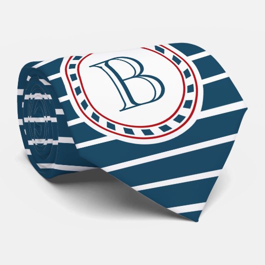 Monogram ontwerp stropdas (Opgerold)