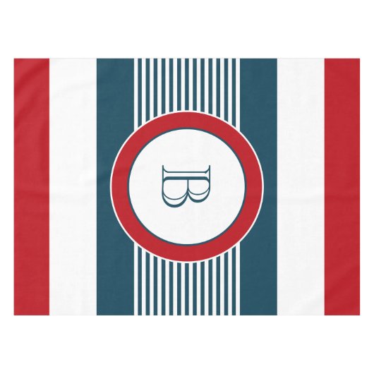 Monogram ontwerp tafelkleed (Voorkant (Horizontaal))