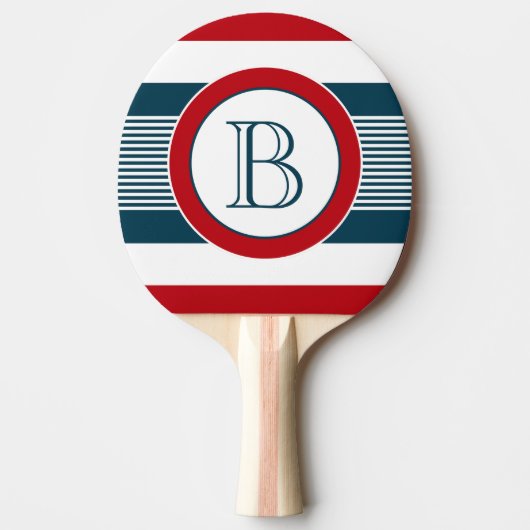 Monogram ontwerp tafeltennisbatje (Voorkant)