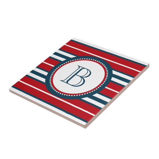 Monogram ontwerp tegeltje (Zijkant)