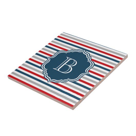 Monogram ontwerp tegeltje (Zijkant)