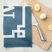Monogram ontwerp theedoek (Quarter Fold)