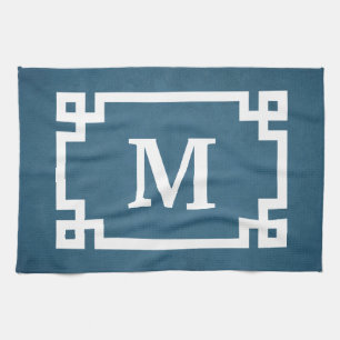 Monogram ontwerp theedoek