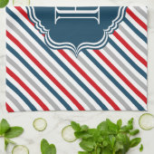 Monogram ontwerp theedoek (Gevouwen)