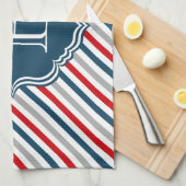 Monogram ontwerp theedoek (Quarter Fold)