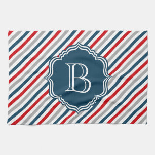 Monogram ontwerp theedoek