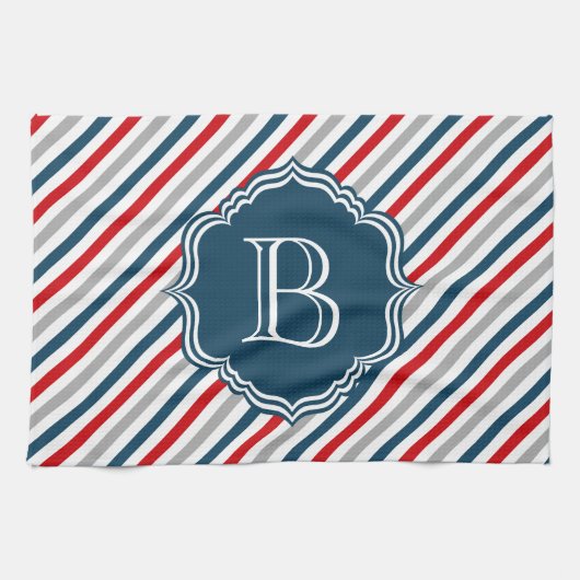 Monogram ontwerp theedoek (Horizontaal)