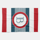 Monogram ontwerp theedoek (Horizontaal)