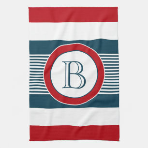 Monogram ontwerp theedoek