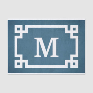 Monogram ontwerp tissuepapier