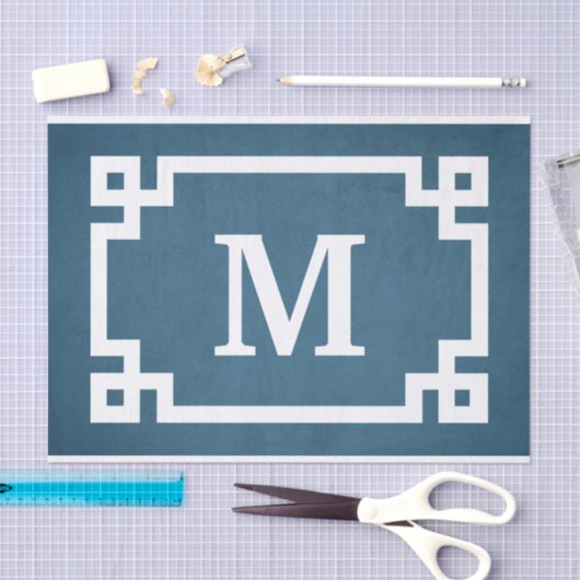Monogram ontwerp tissuepapier (Craft)