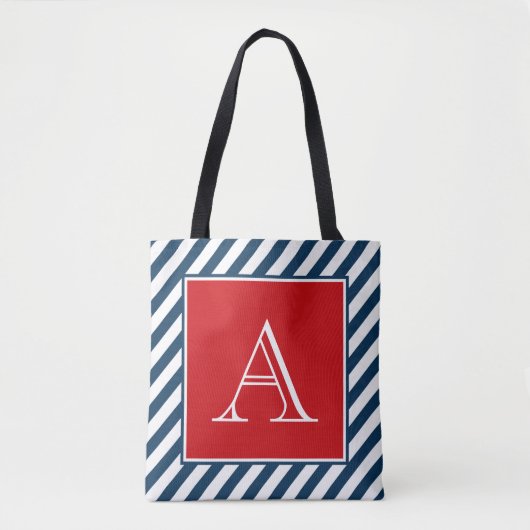 Monogram ontwerp tote bag (Voorkant)