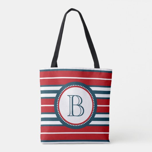 Monogram ontwerp tote bag (Achterkant)