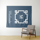 Monogram ontwerp wandkleed (In Situ (horizontaal))