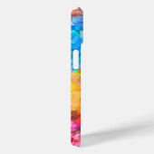 Monogram op abstract regenboog achtergrond Case-Mate iPhone case (Achterkant / Rechts)