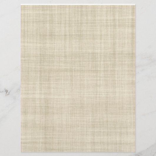 Monogram op achtergrondbrochure over linnen look flyer (Achterkant)