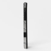 Monogram op diamanten metalen achtergrond iPhone 5 Case-Mate iPhone Case (Achterkant/links)