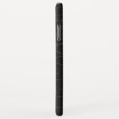 Monogram op Faux Black Leather Case-Mate iPhone Case (Achterkant/rechts)