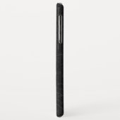 Monogram op Faux Black Leather Case-Mate iPhone Case (Achterkant/links)