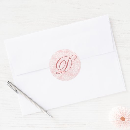 Monogram op kanten stickers (Envelop)