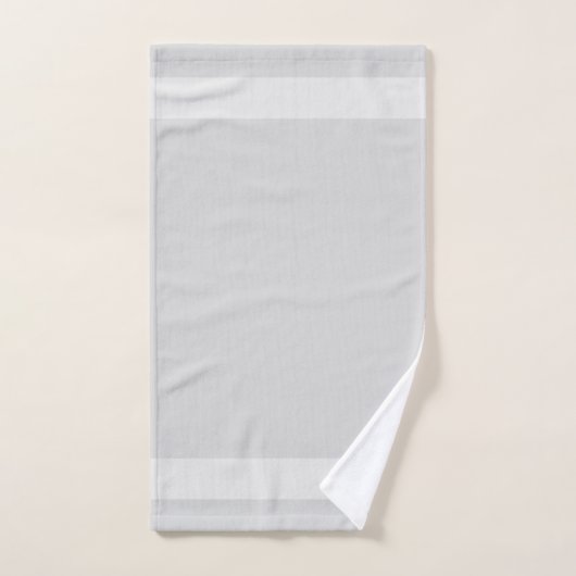 Monogram op Light Silver Grey Shades Bad Handdoek (Handdoek)