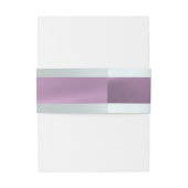 Monogram op lint - lavendel uitnodigingen wikkel (Achterkant Voorbeeld)